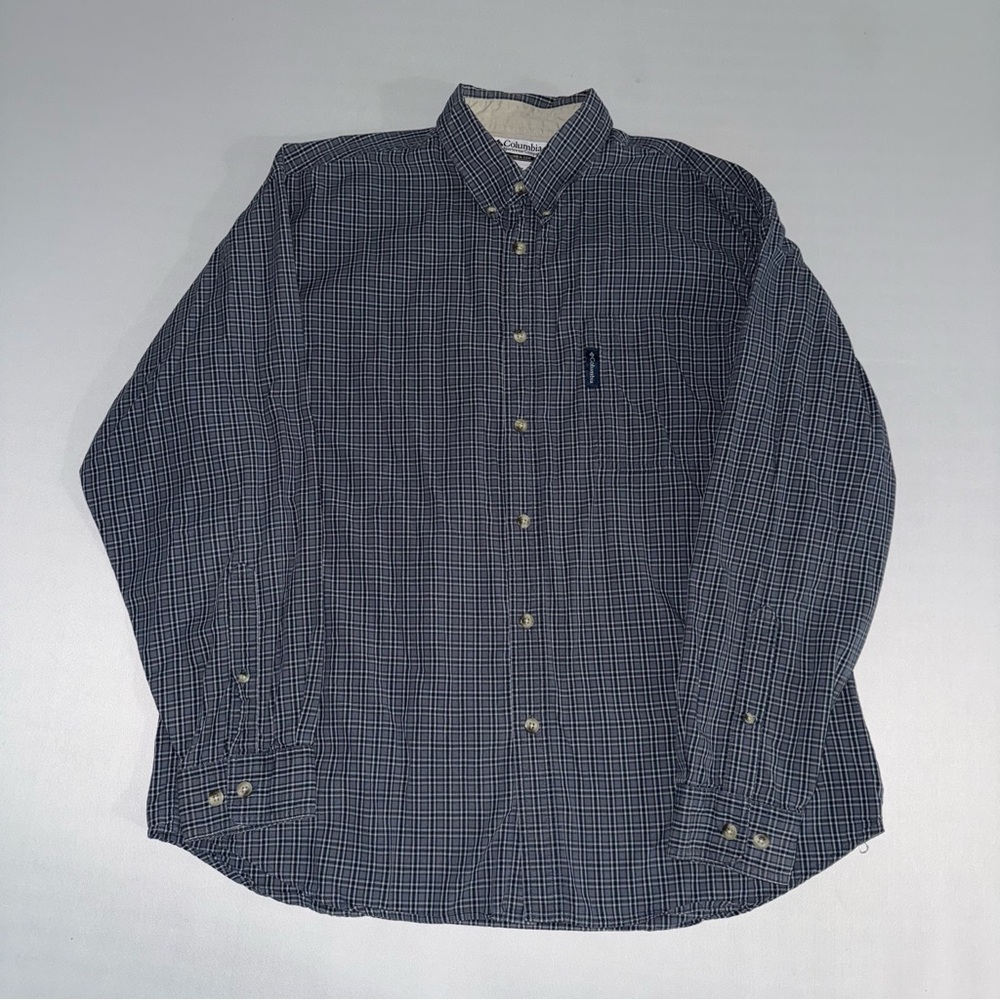 Columbia Buttoned Down Long Sleeve Shirt Blue XL